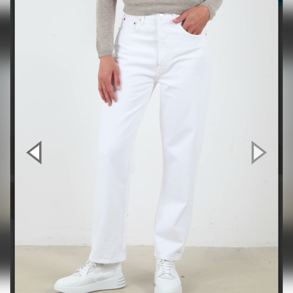 RE/DONE 90S Crop Low Slung High Rise Boyfriend Straight Leg Jeans Size 2… - Picture 6 of 13